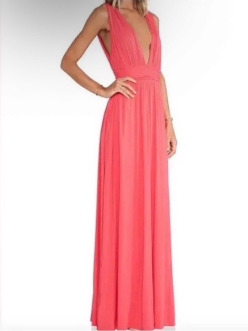 Lovers and Friends Helena Coral Maxi Dress